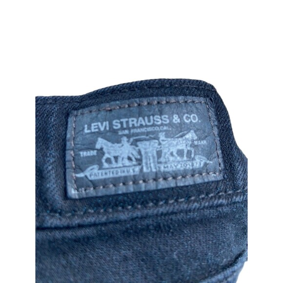 Levis 524 Too Superlow Skinny Jeans Womens Size 5 Black Low Rise Indie Sleaze - Picture 3 of 9